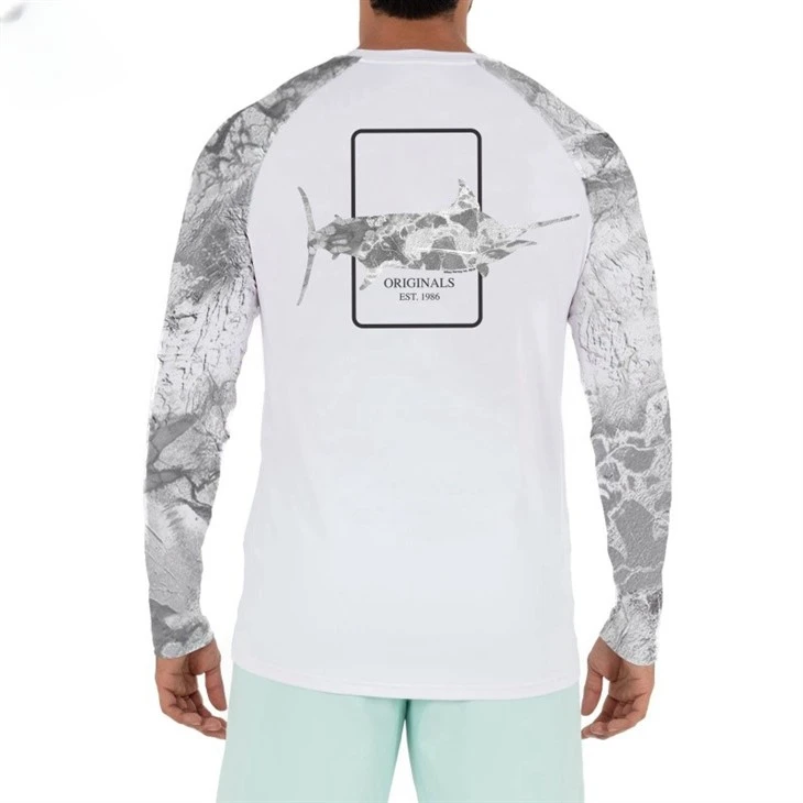 Hot Selling Outdoor Hunting Uv Protection Quick Dry Long Sleeve Hooded Fishing Shirt